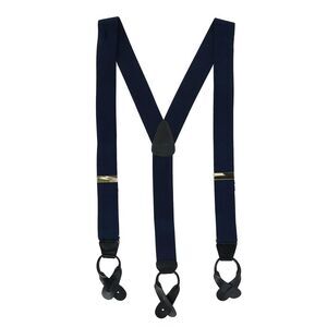 CTM Men's Elastic Button End Suspenders
